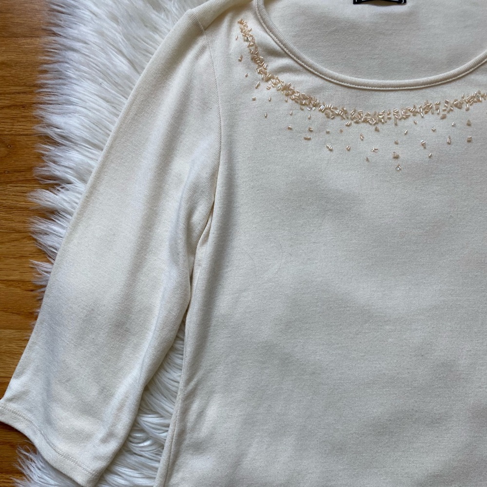 Beaded pullover sweater - Picture 2 of 4